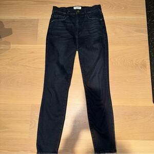 Frame Ali High Rise Skinny in Avinton Dark Wash Denim Blue Jeans Women's…